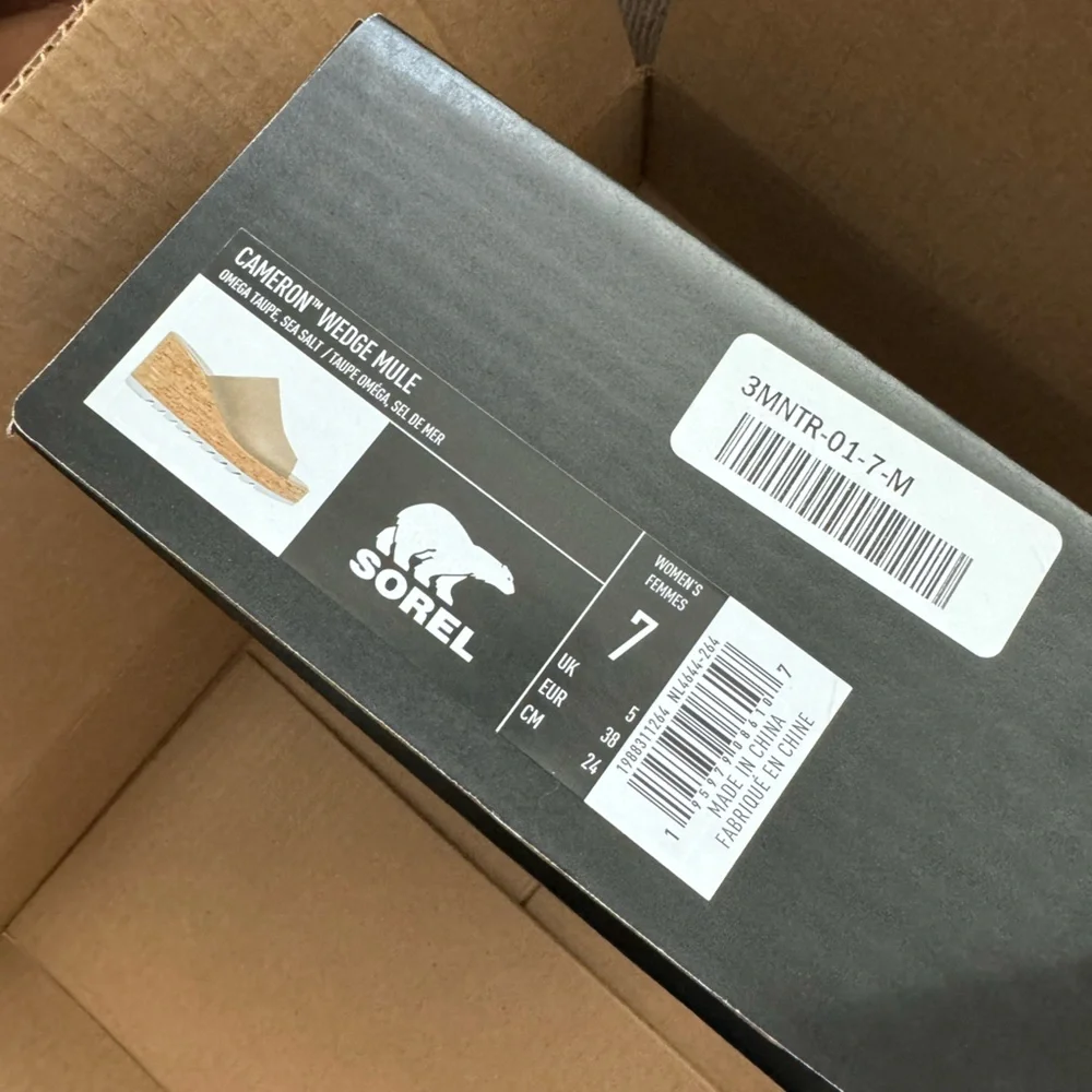 🎉LAST PIECE 🎉Sorel Cameron Wedge Mule Sandals - Leather